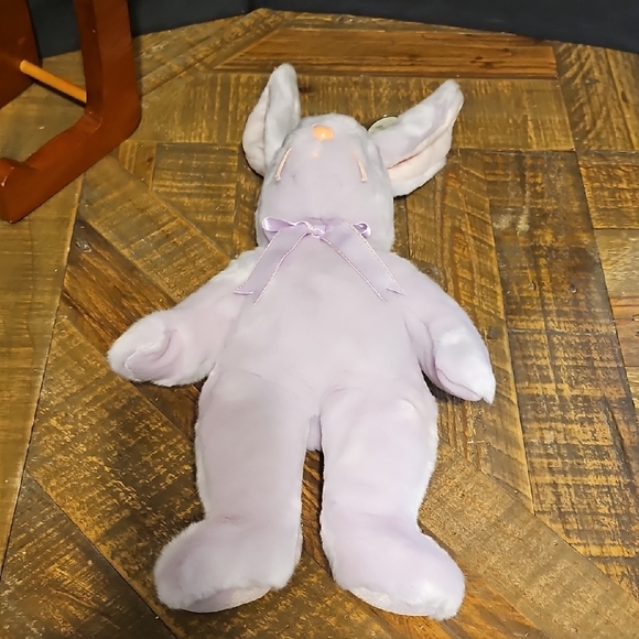 Ty "Floppity" Lavender Plush Bunny with Pink Ears - Buddies Collection - 2001 - Picture 5 of 10